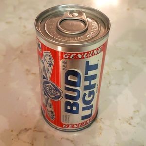 Bud Light can with 2 golf balls inside